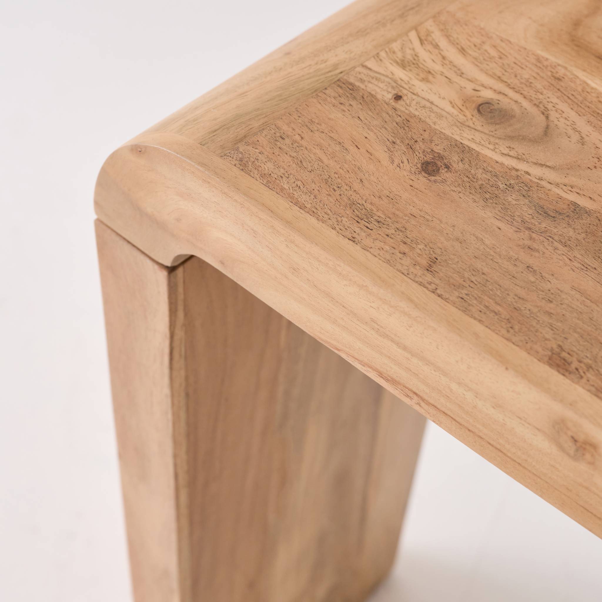 Console exotique bois d'acacia 120 cm naturel - Dana