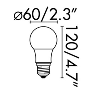 Lampadina STANDARD E27 LED 10W 2700K DIMABLE