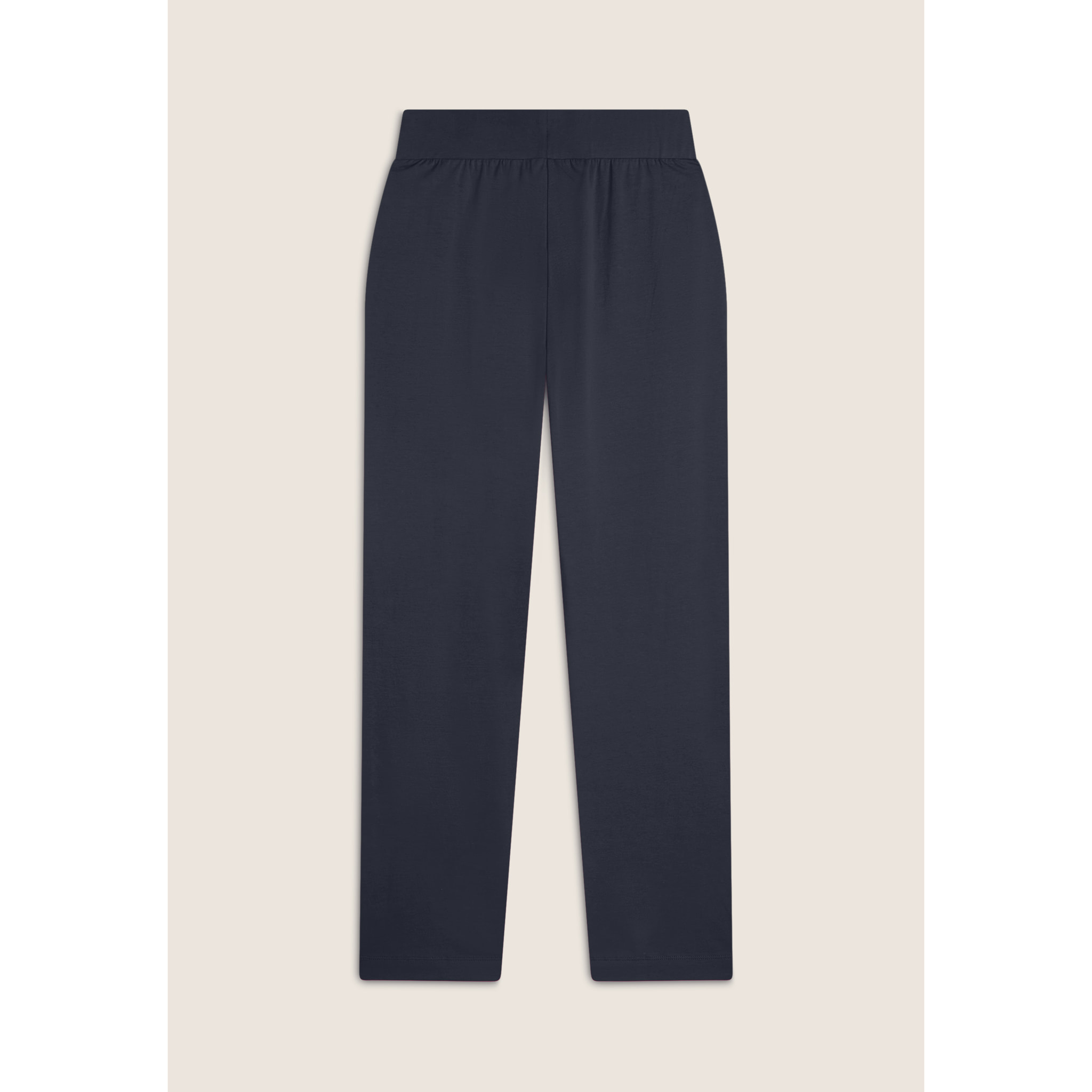 Pantaloni regular fit con fondo dritto con piccoli spacchi
