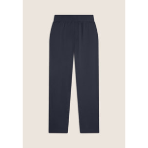 Pantaloni regular fit con fondo dritto con piccoli spacchi