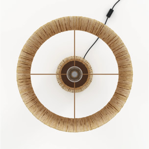 Grande lampe en feuille de palmier - Soléa