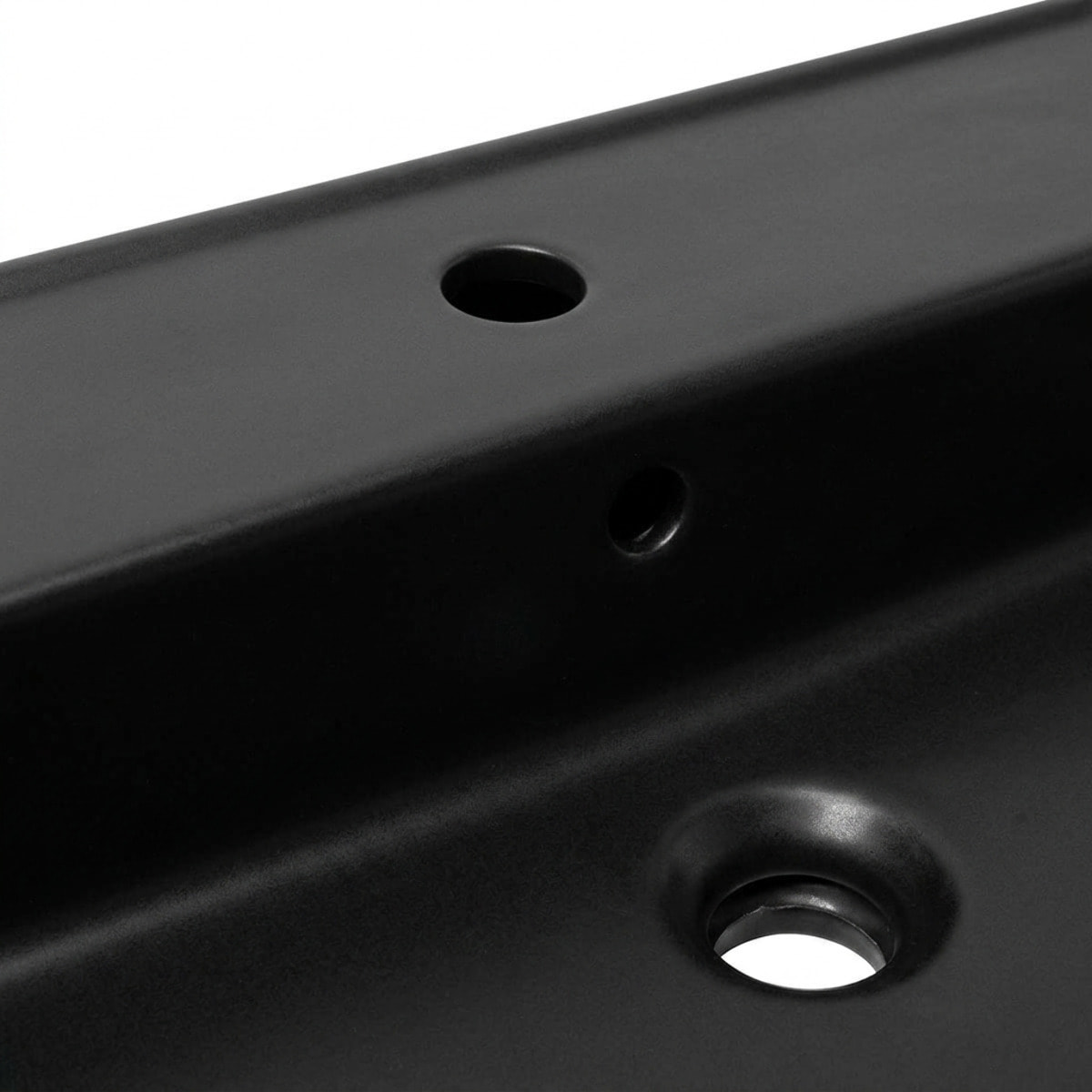 Lavabo 60,5 x 46,5 cm - noir mat - avec trop-plein - 1 trou de robinetterie - SAT Infinitio