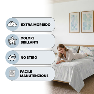 COMPLETO LETTO SINGOLO KARMA - 100% Microfibra