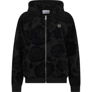 PHILIPP PLEIN Sudadera con cremallera y capucha MONOGRAM