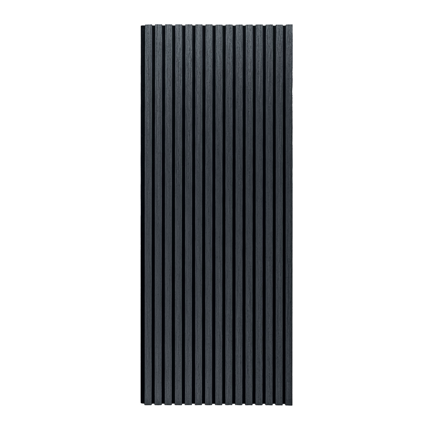 Mozart - Set di 2 pannelli fonoassorbenti decorativi in legno 235x60 cm, nero