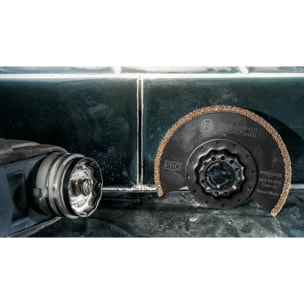 Lame de coupe segmentée à concrétion carbure Starlock PRO ACZ 85 RT3 - Grain 30, Ø 85 mm - BOSCH - 2608669120