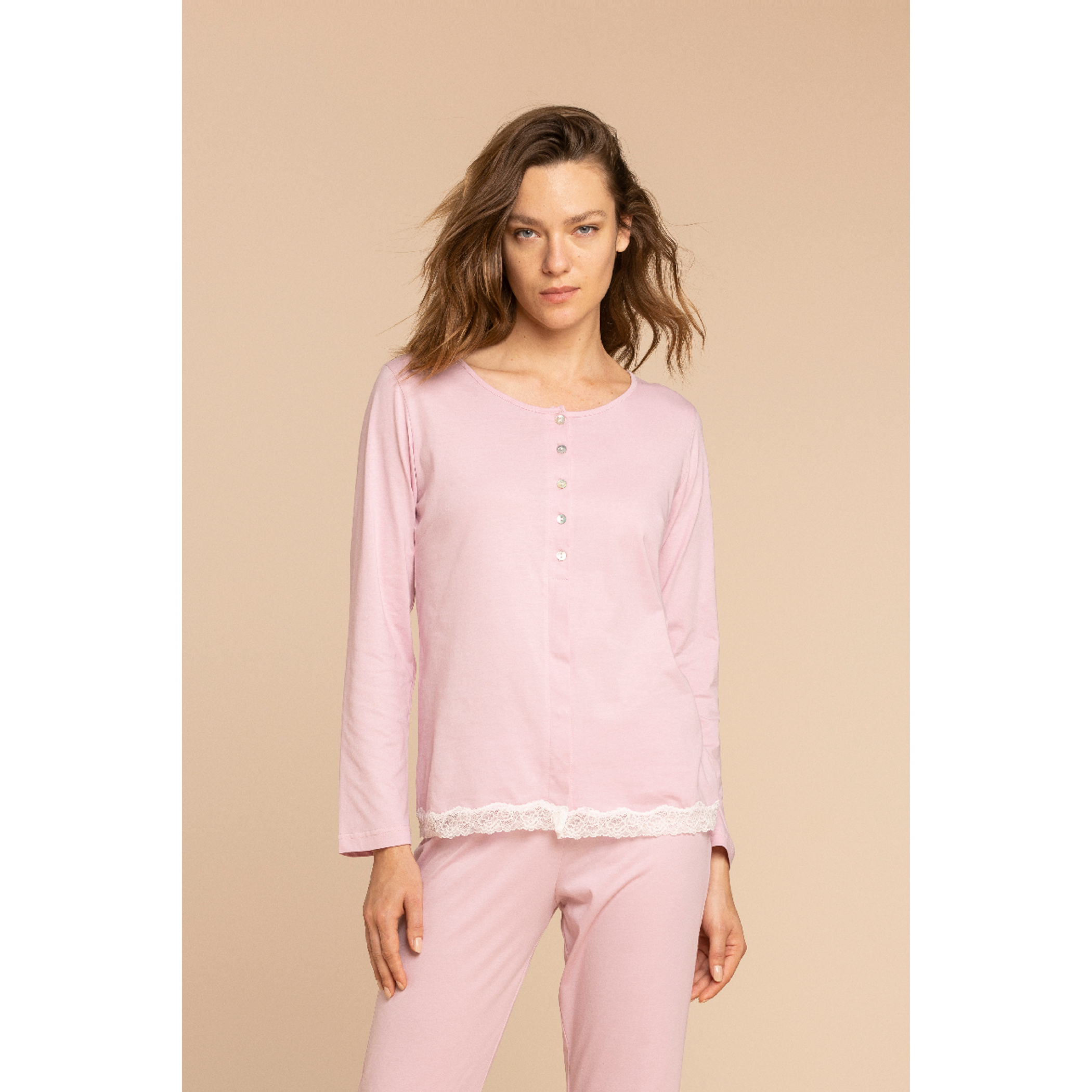 Pigiama donna lungo cotone neutral Noidinotte