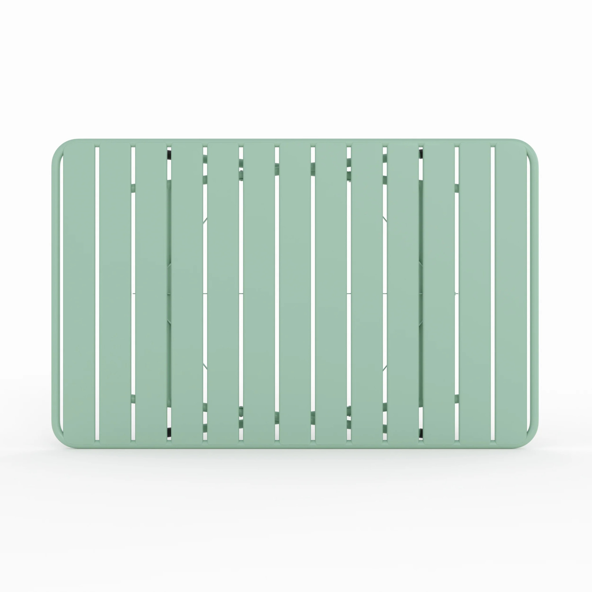 Table de jardin pliante en métal vert clair 4 personnes - Yumi