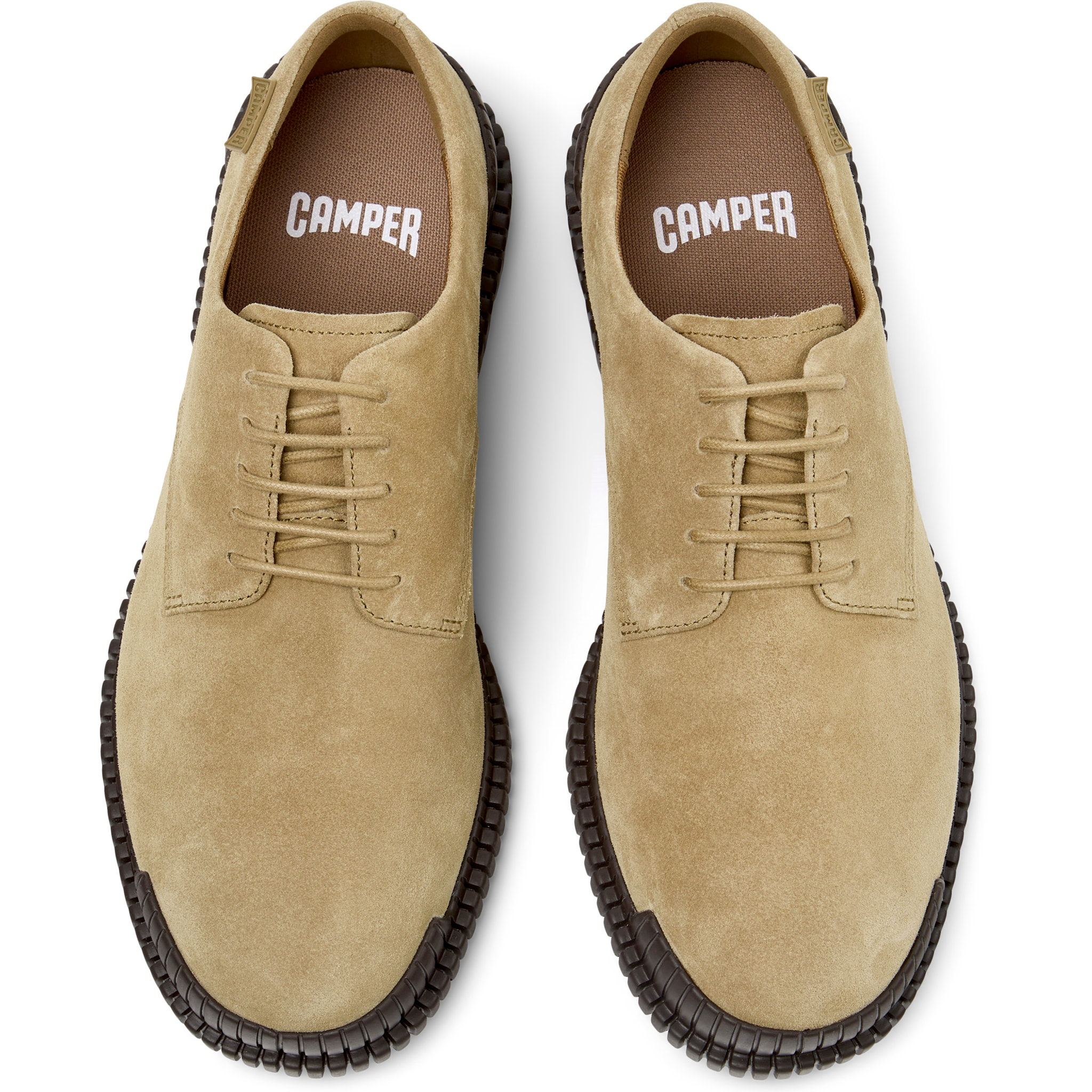 Zapatos de cordones - CAMPER Pix - Marron - Cuero de gamuza