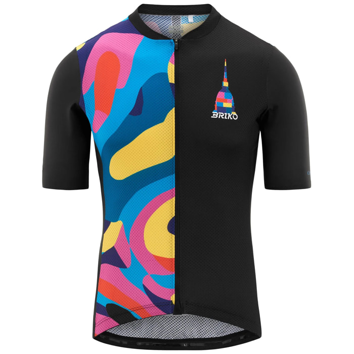 Maglie gioco Briko Uomo Donna Nero Gfbt Jersey