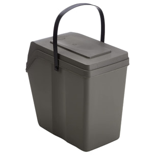 Juego de 4 cubos de reciclaje 100L Prosperplast Sortibox, gris