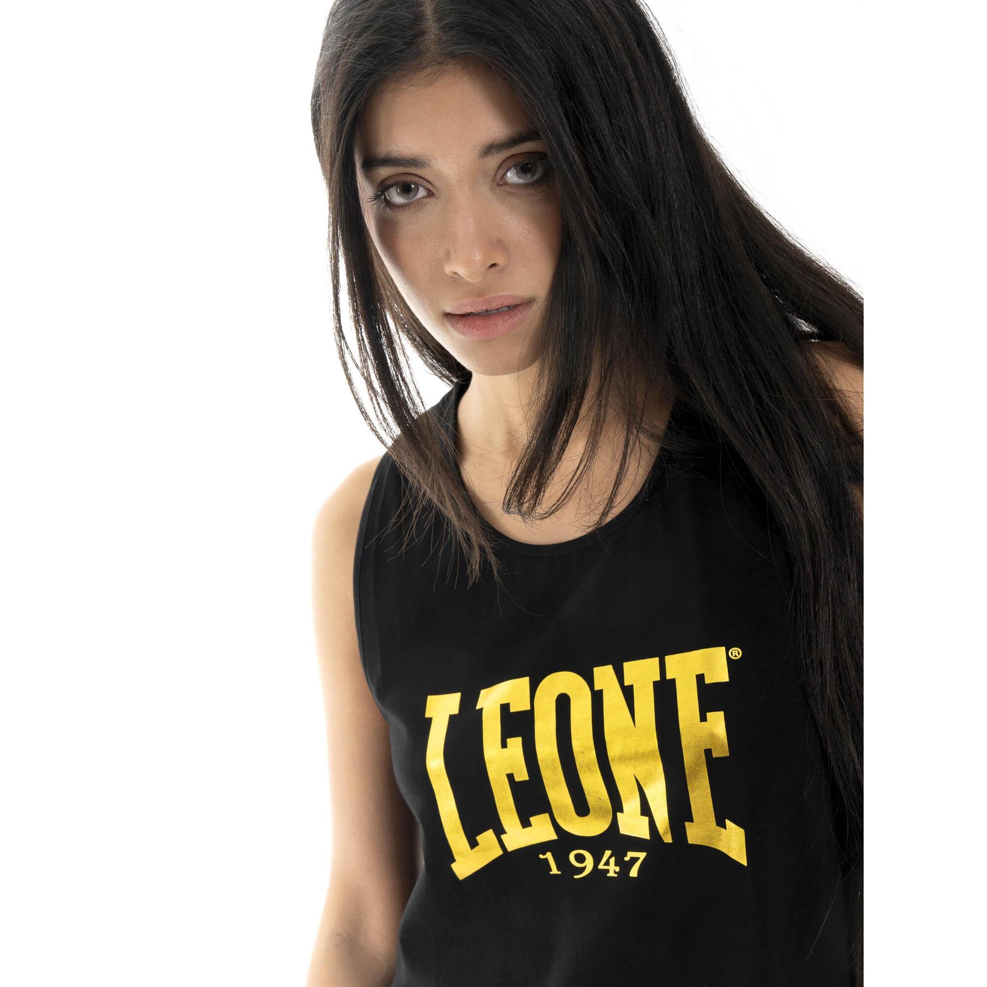 Camiseta de tirantes de mujer Leone Gold de algodón elástico