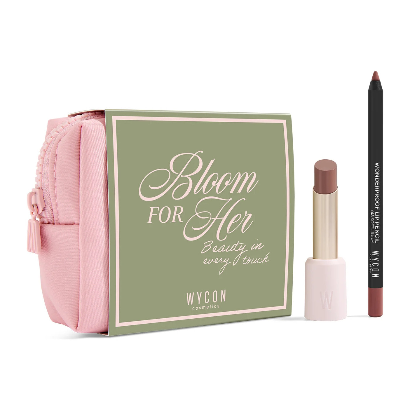 BLOOM FOR HER 09 Glow Touch 09 + Wonderproof Lip Pencil 148