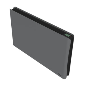 Radiateur inertie double coeur ceramique + film LCD 2000W gris & noir