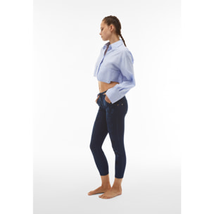 Jeans WR.UP® vita regular 7/8 con decoro floreale