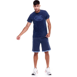 T-shirt da uomo denim wash Indigo