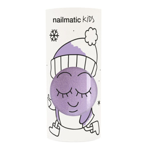 Piglou - Vernis Enfant Formulé à Base d'Eau - Violet Paillettes 8 ml