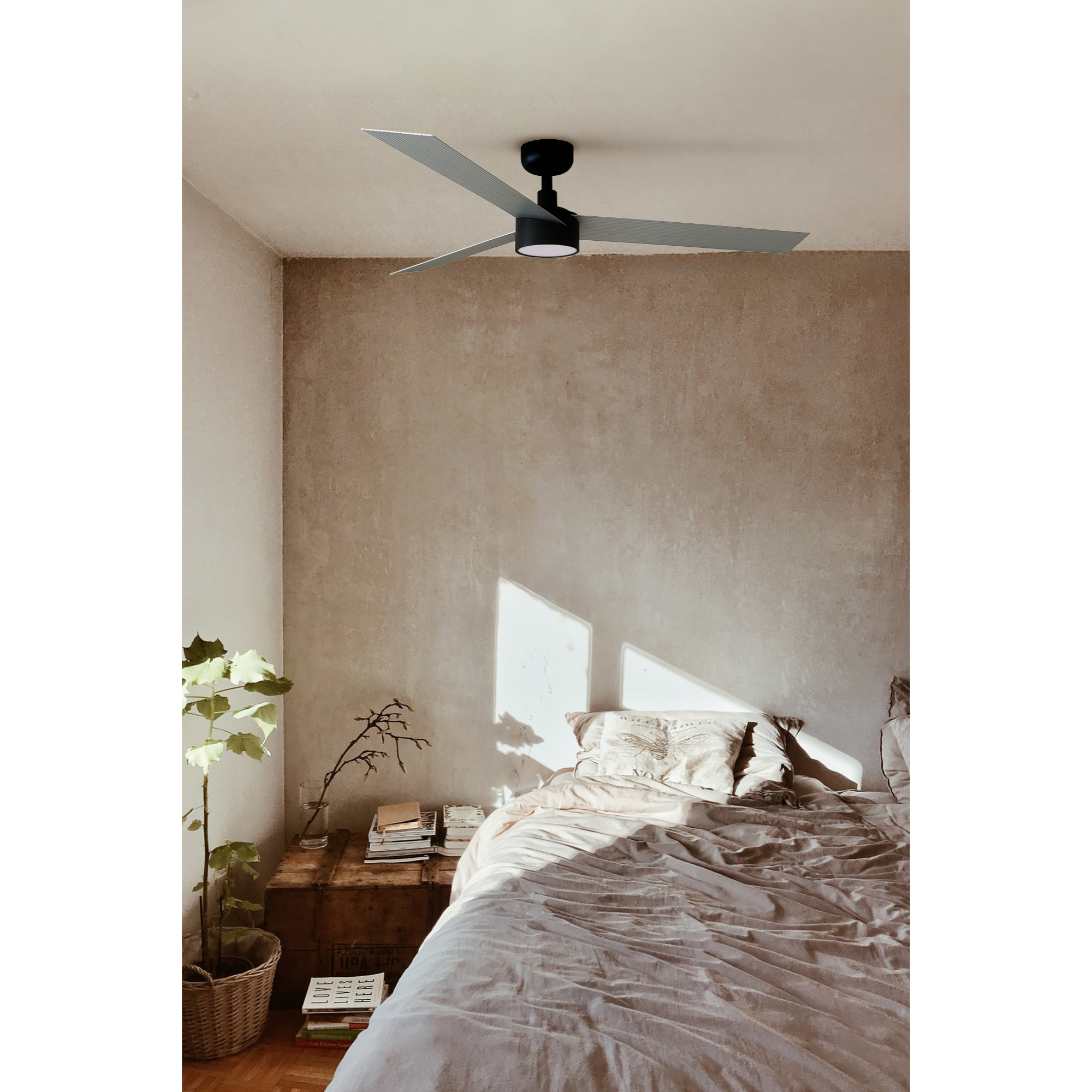 CRUISER L LED Ventilatore a soffitto nero/aluminium