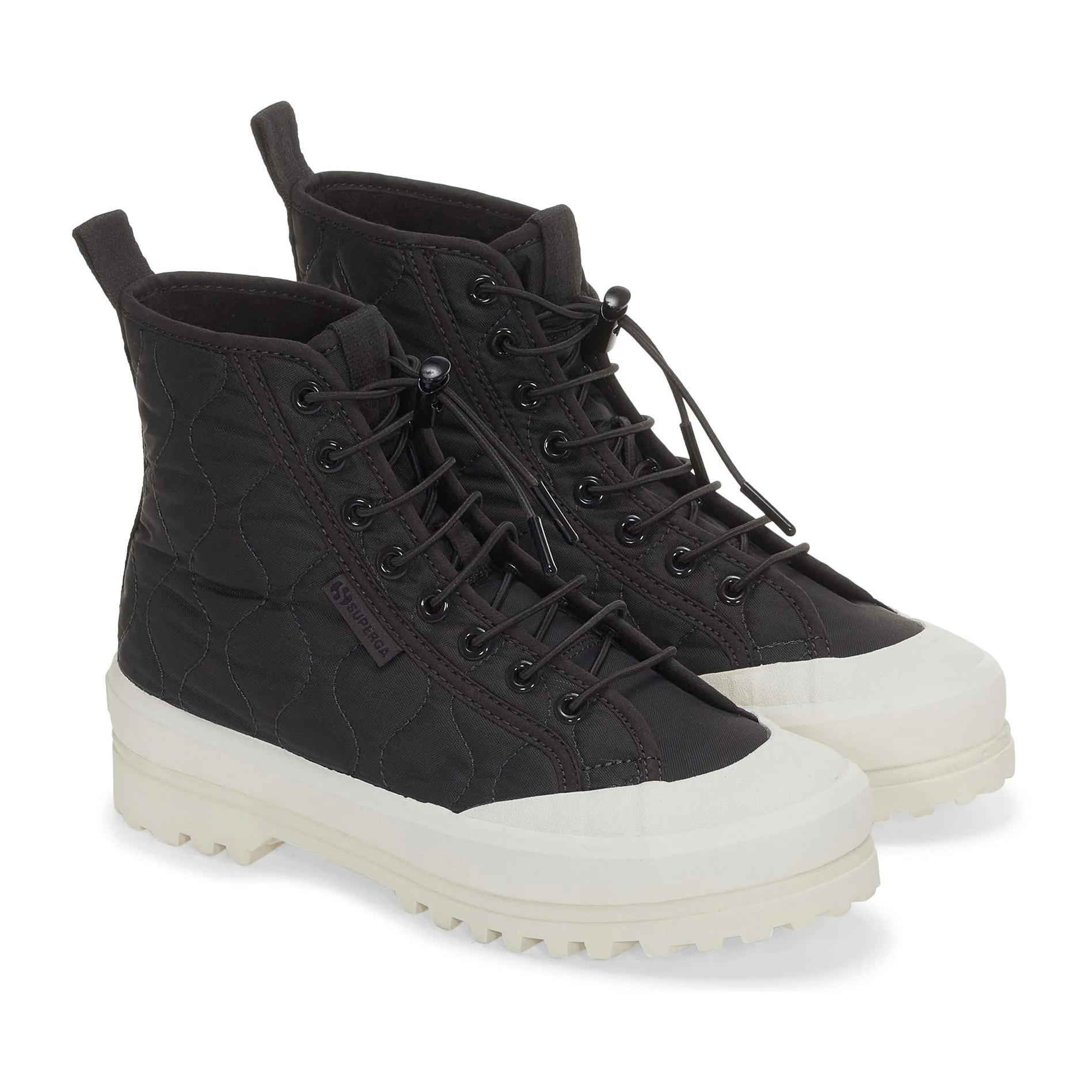 Superga - Botines Mujer Negro - 2644 ALPINA QUILTED NYLON