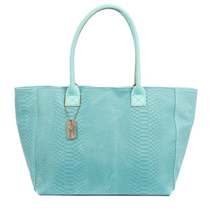 Avola borsa a spalla donna. Vera pelle scamosciata impresso serpente.