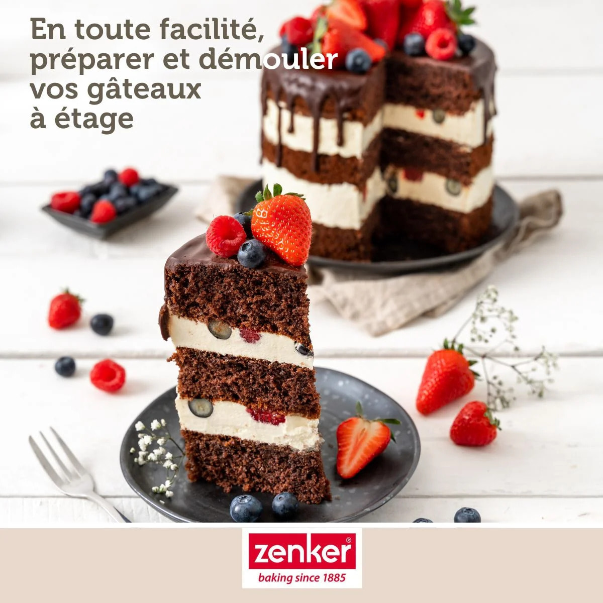 Moule à panettone à charnière 18 cm Zenker Black Metallic
