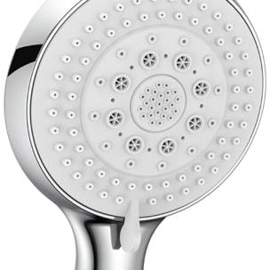 Pommeau de douche MSV Lior Ø 115 mm – 8 fonctions – Économie d'eau 65 % – Chromé