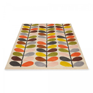 Tapis salon et chambre fait à la main en laine motif seventies GUXE