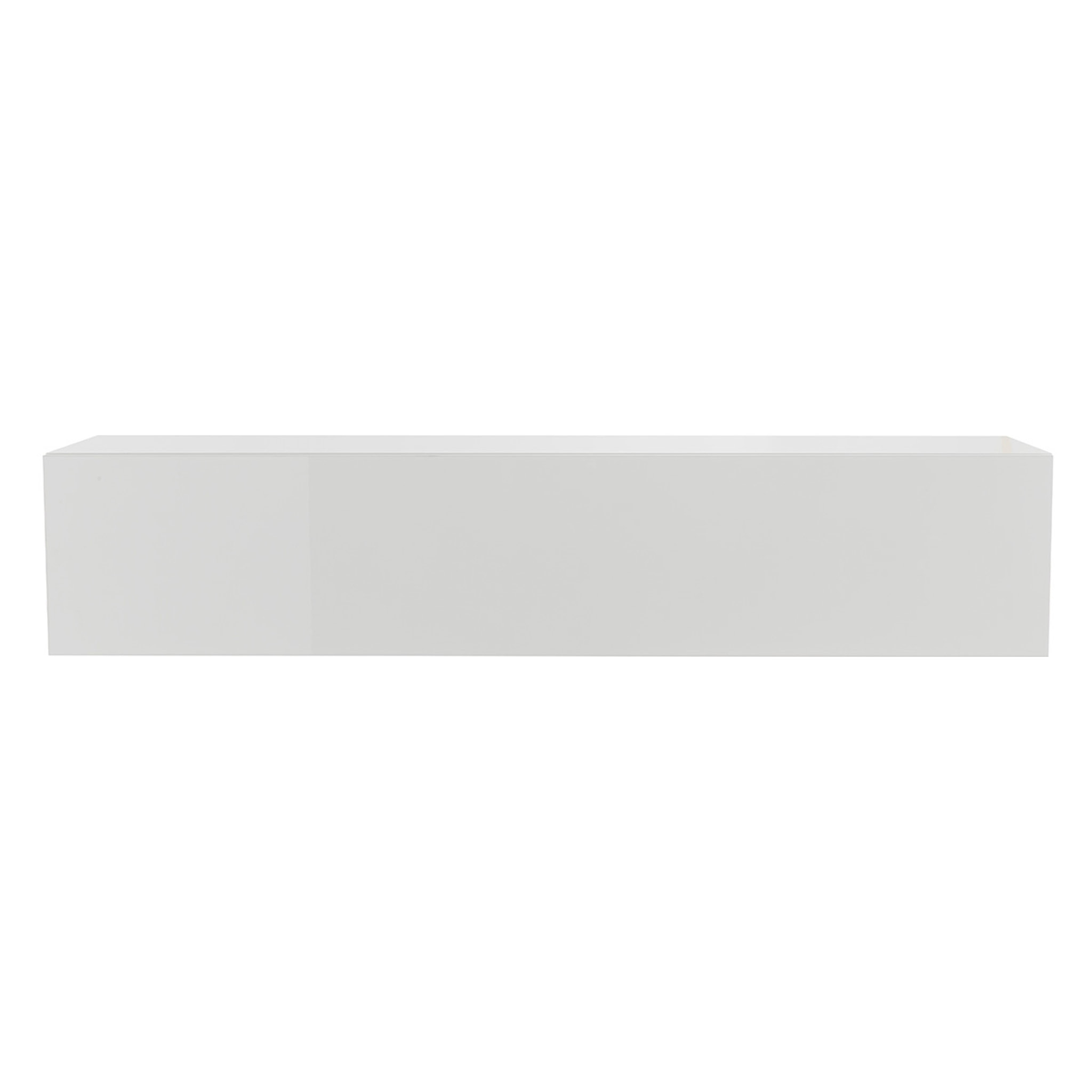 Élément mural TV horizontal blanc laqué brillant L137.5 cm ETERNEL