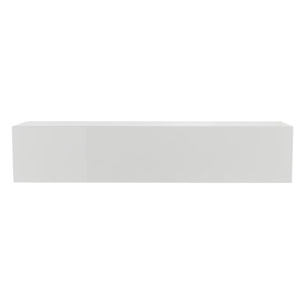 Élément mural TV horizontal blanc laqué brillant L137.5 cm ETERNEL