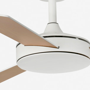 MINI MALLORCA S Ventilador de techo blanco/arce