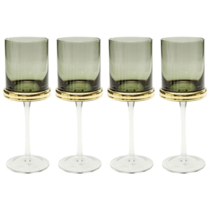 Verres à vin rouge Innocent fumé set de 4 Kare Design