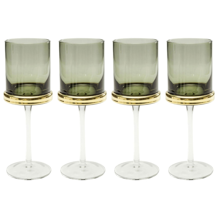 Verres à vin rouge Innocent fumé set de 4 Kare Design