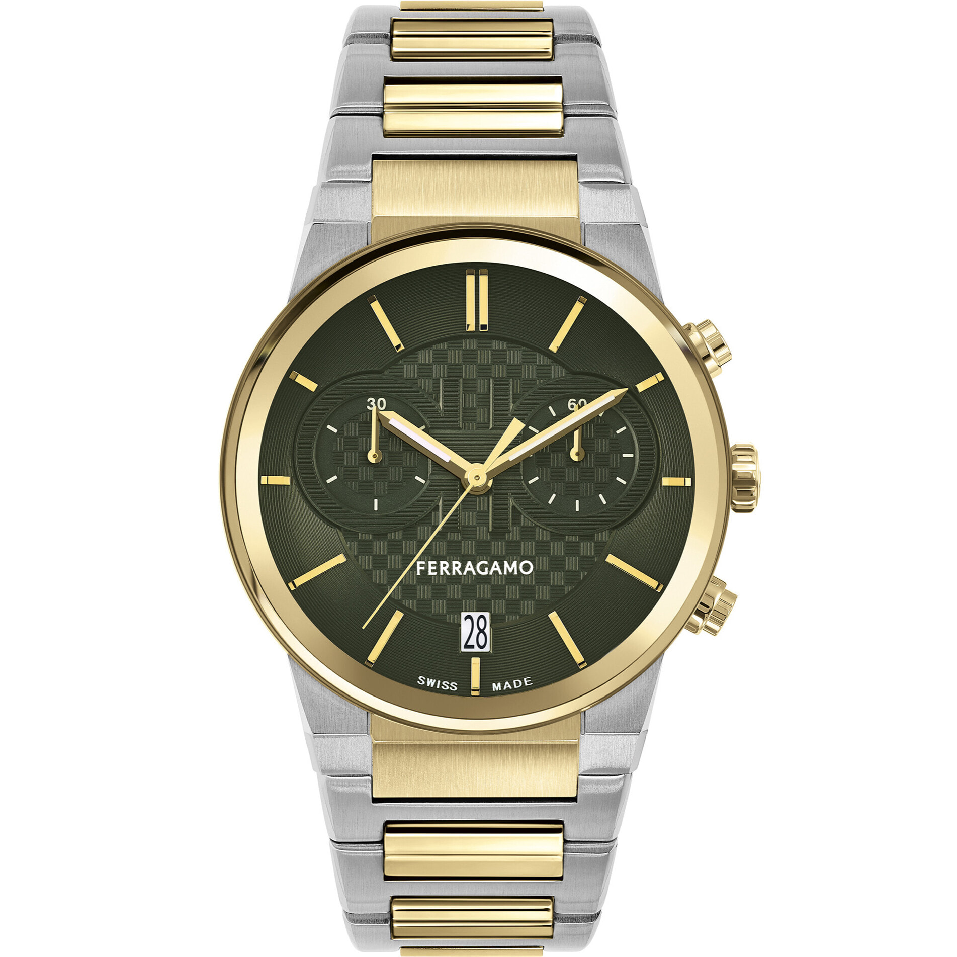 Ferragamo Quartz Chronograph Watch Me-Ferragamo Sapphire Chr