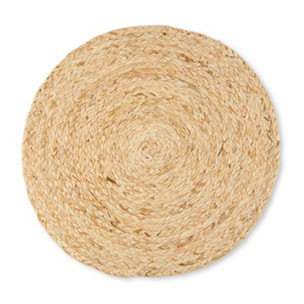 Set 6 tovagliette tonde Excelsa – Green Living, Foglia di Mais Beige