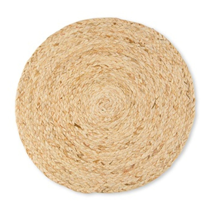 Set 6 tovagliette tonde Excelsa – Green Living, Foglia di Mais Beige