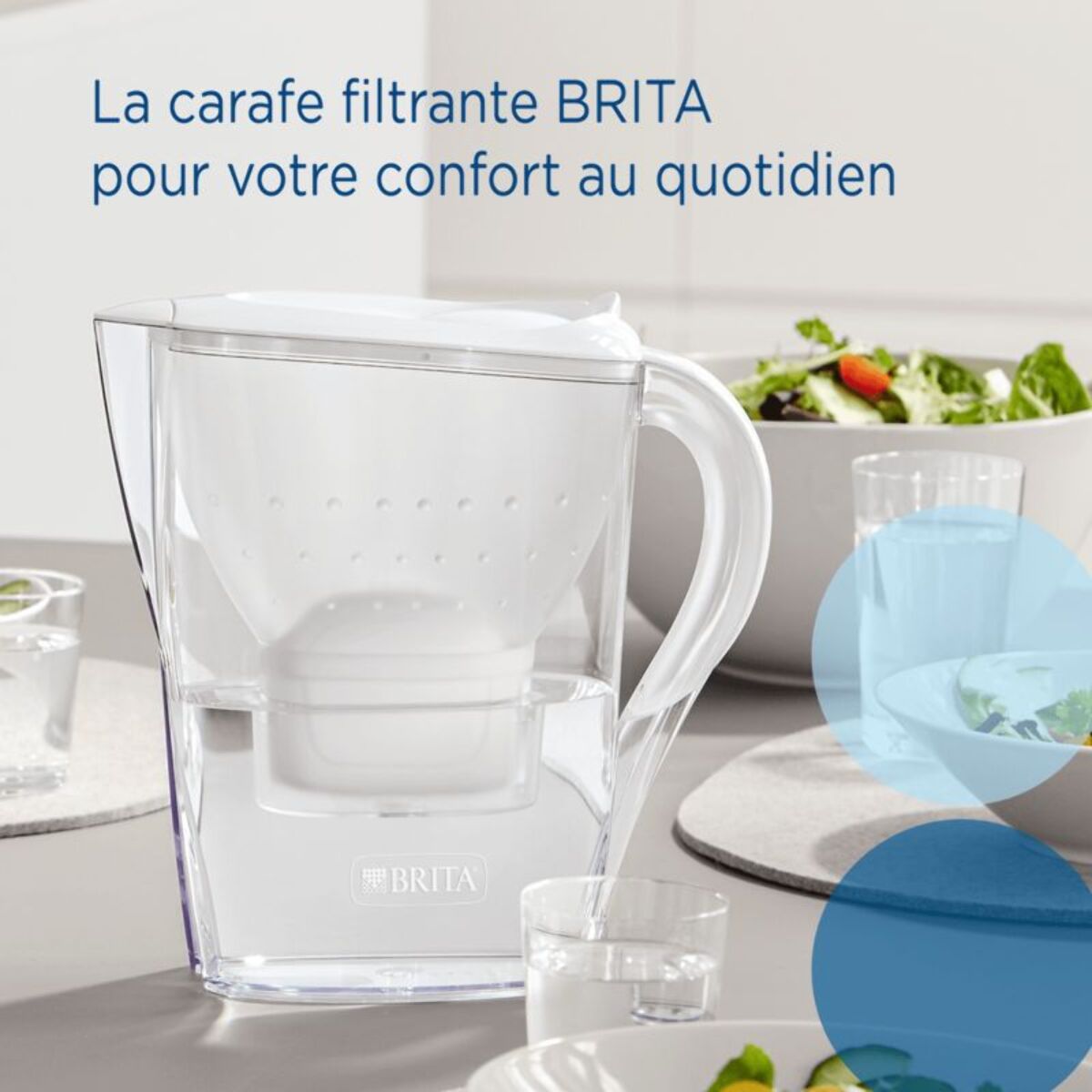Carafe filtrante BRITA marella blanc