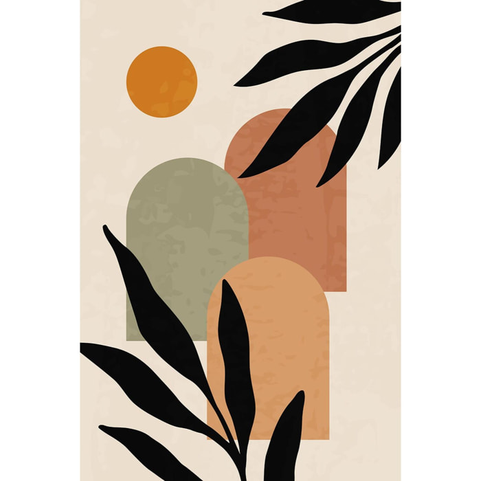 Tableau contemporain fleurs sidi  Toile imprimée