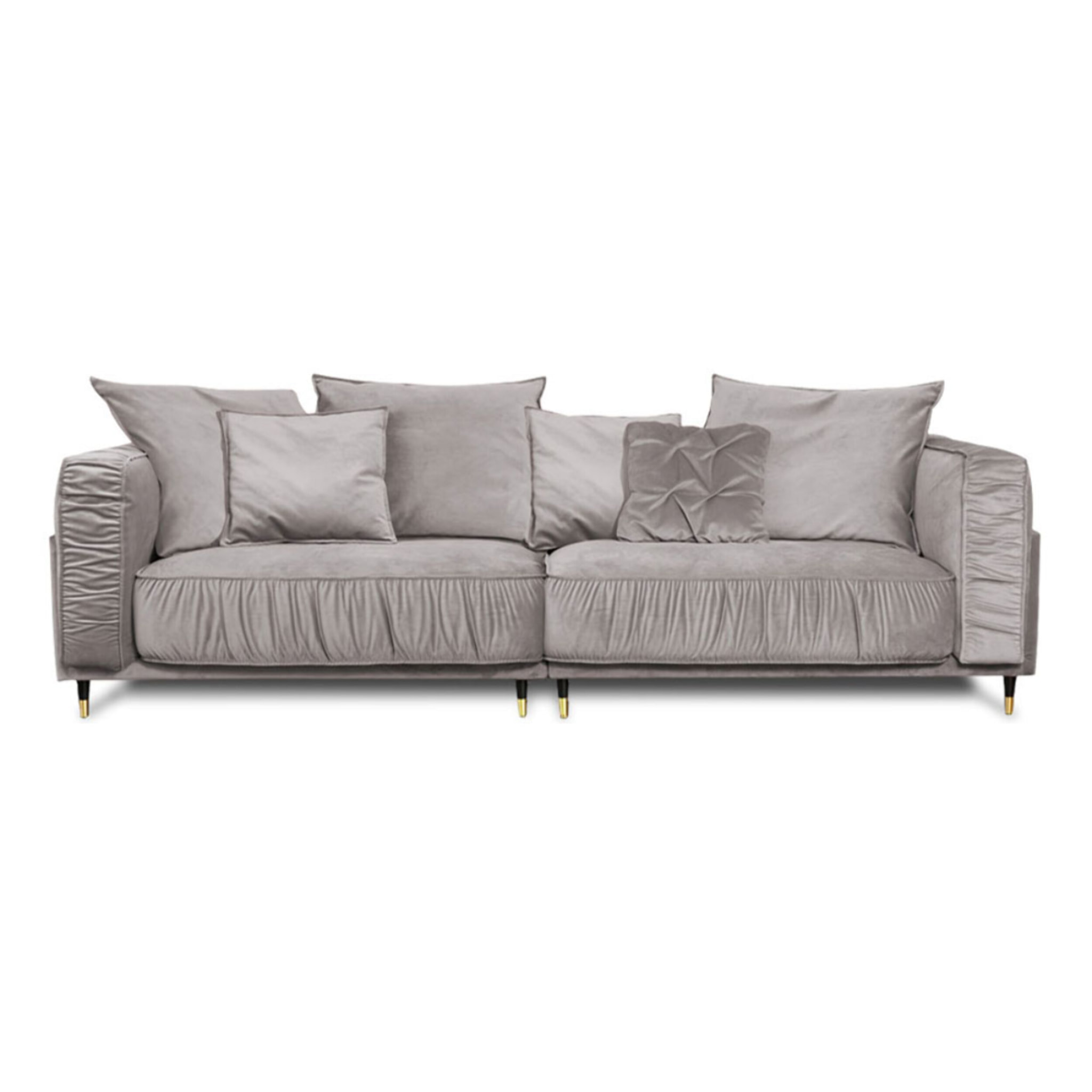 Canapé Droit Velours Fiorenzo - 4 places