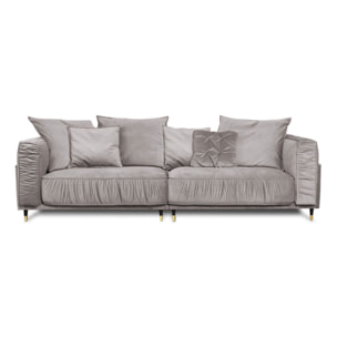 Canapé Droit Velours Fiorenzo - 4 places