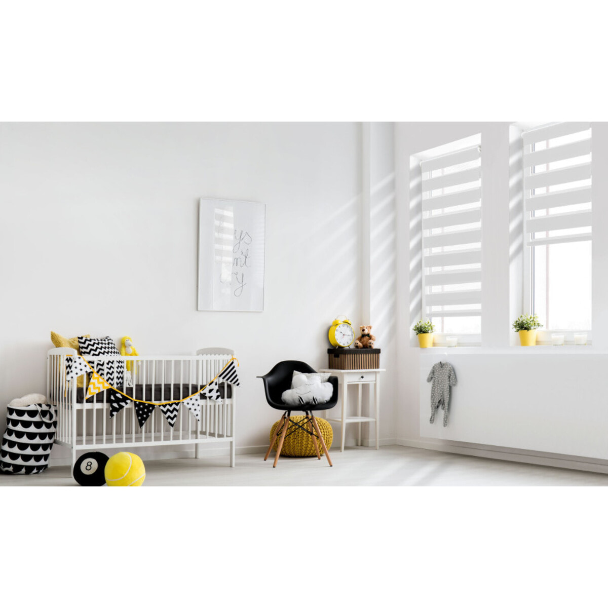 Store universel Zebra - Blanc