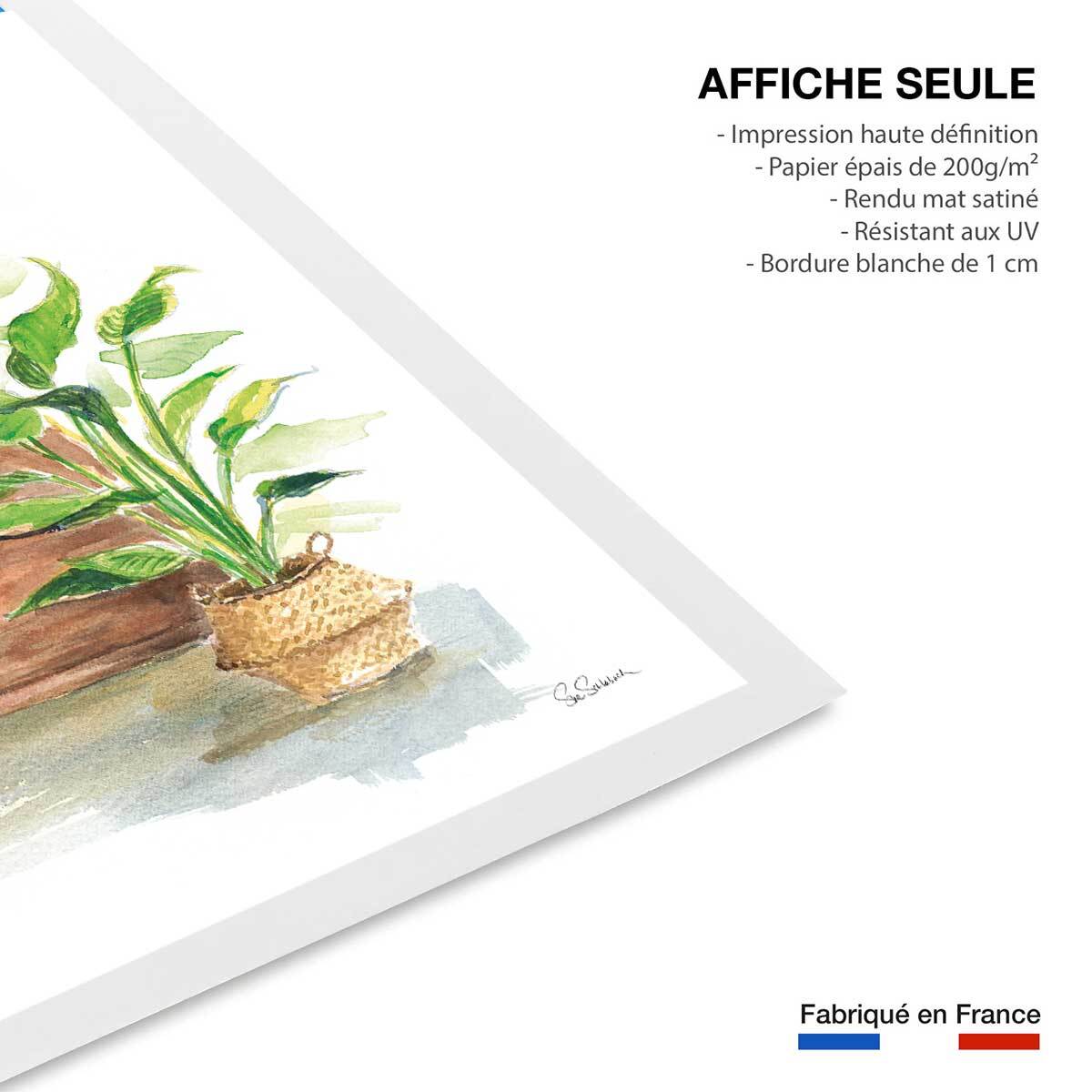 Affiche Greenery Bath Affiche seule