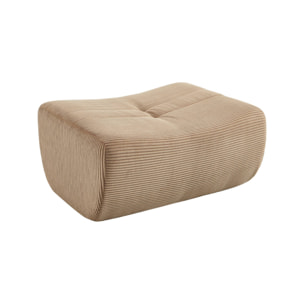 Pouf, repose-pieds pour chauffeuse Sokol velours côtelé SOKOL