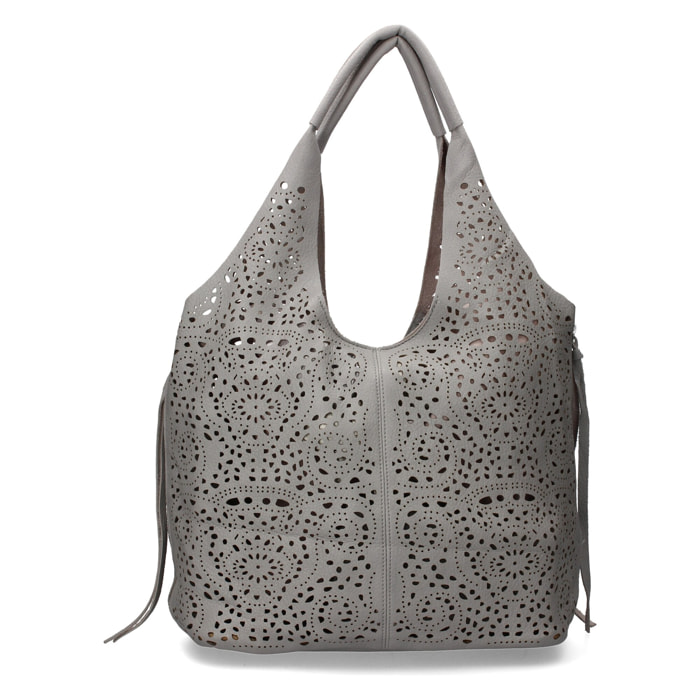 Bolso de hombro de Mujer con dos piezas, diseño moderno con detalles en los laterales