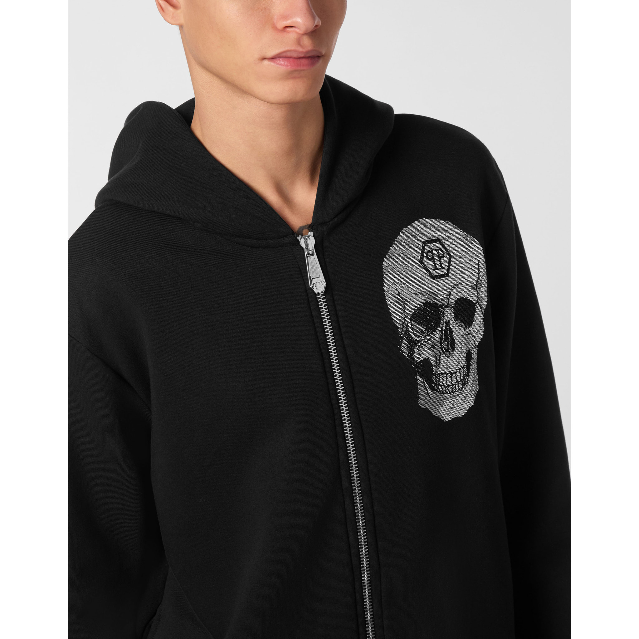 PHILIPP PLEIN Felpa con cappuccio SKULL