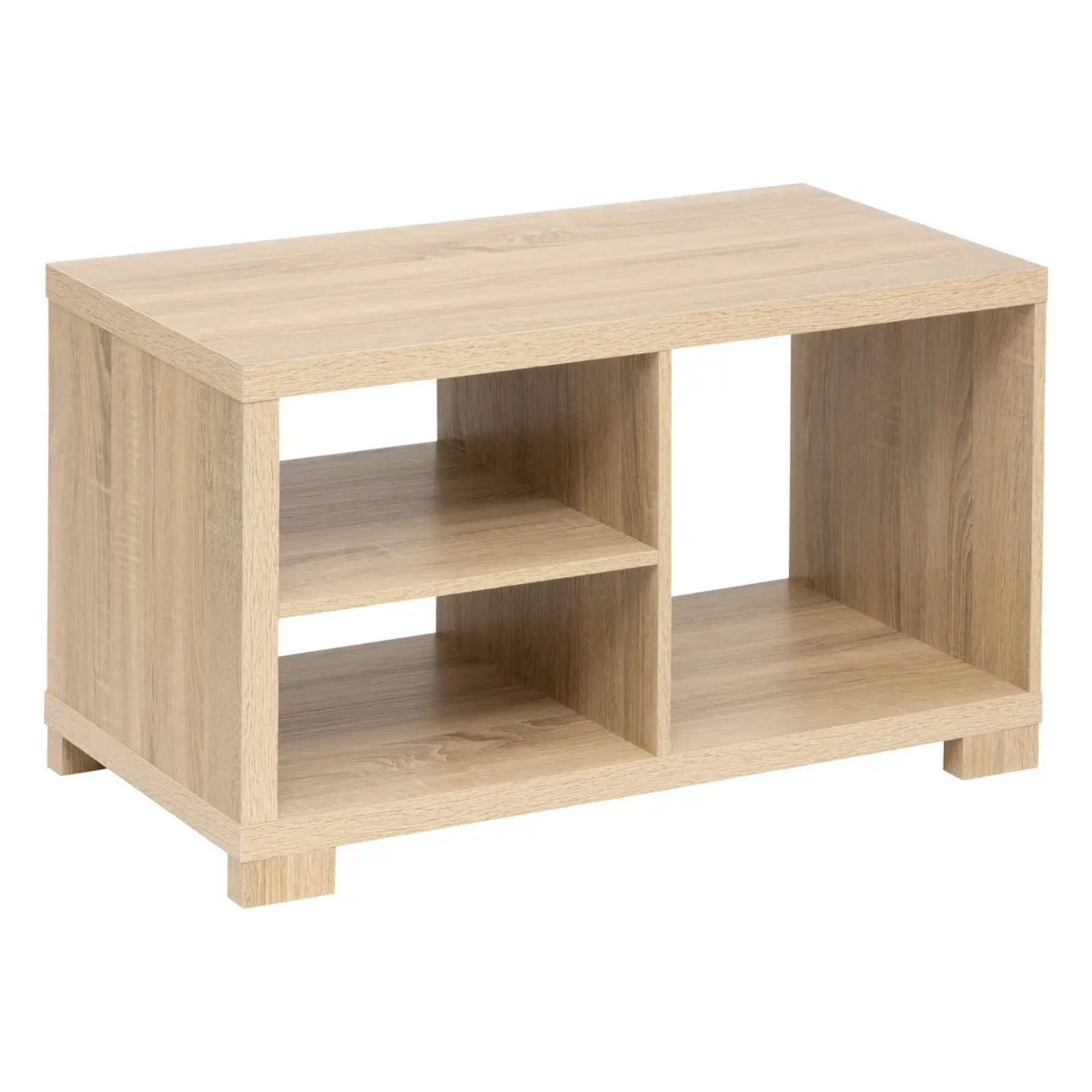 Table basse 2 niveaux Effet bois naturel Bivoak