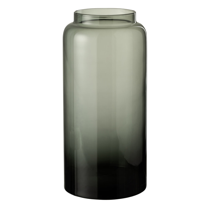 J-Line vase Droit Long - verre - gris - small - 40 cm de hauteur