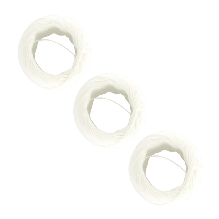 Lot de 3 pelotes de ficelle alimentaire 80 m Fackelmann