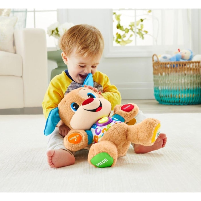 Fisher-Price Peluche Educativo il Cagnolino Smart Stages Ridi e Impara unisex Fisher-Price