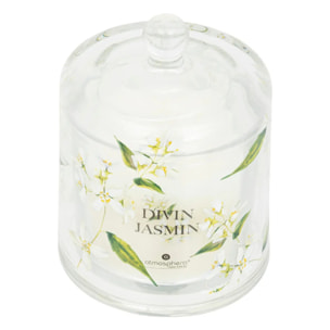 Bougie parfumée cloche "Oudy" 240g divin jasmin