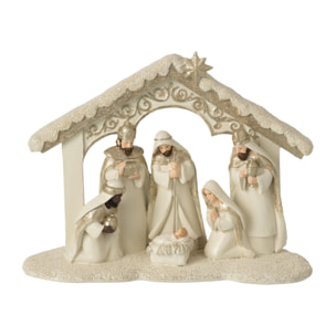 J-Line Crèche Pierre - beige clair/doré - large